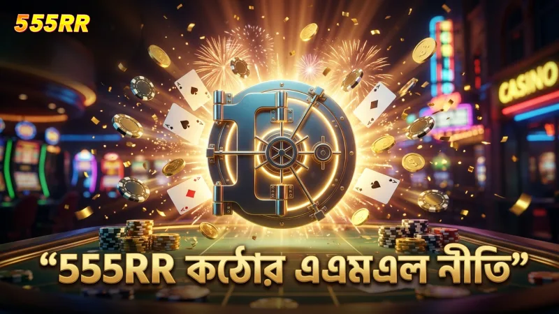 555RR কঠোর এএমএল নীতি মেনে নিরাপদ গেমিং পরিবেশ নিশ্চিত করে।