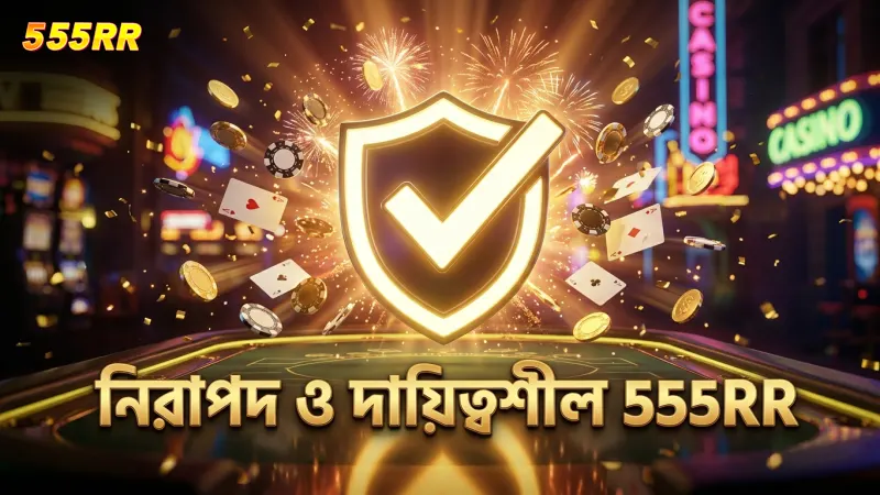 555RR প্লেয়ারদের জন্য নিরাপত্তা ও দায়িত্বশীল গেমিং নির্দেশনা।
