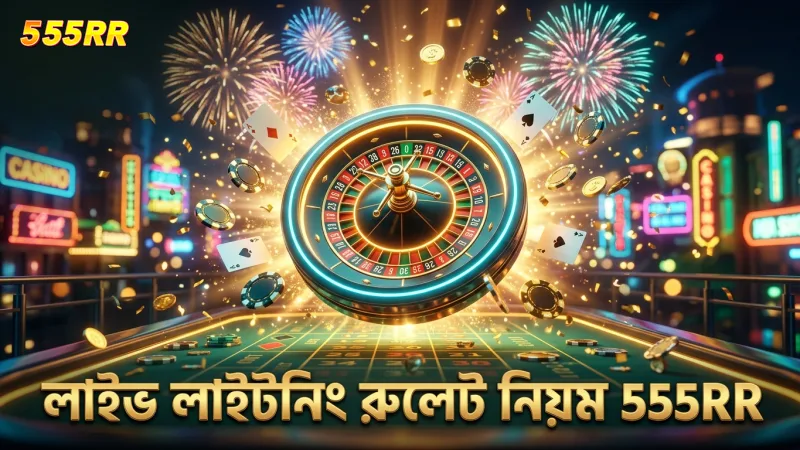 লাইভ লাইটনিং রুলেটের গেমপ্লে ও নিয়মাবলী দেখানো হচ্ছে