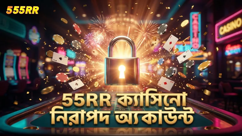 555RR ক্যাসিনোতে নিরাপদ অ্যাকাউন্ট তৈরি প্রক্রিয়া সহজ ও নির্ভরযোগ্য।